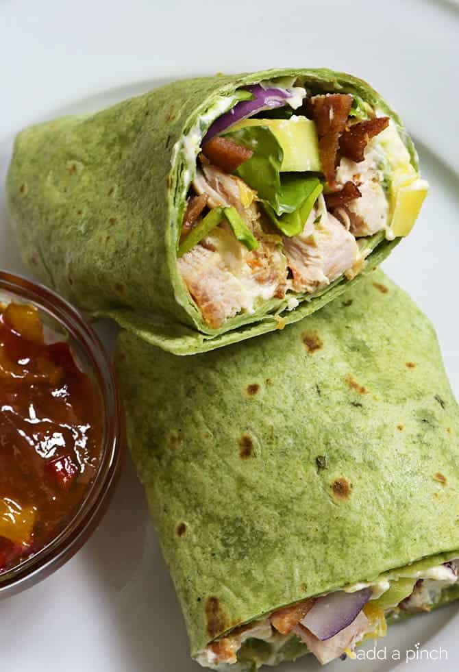 Chicken bacon caesar wraps